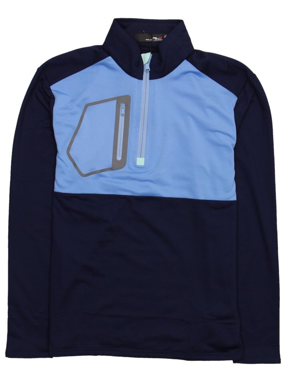 NWT RLX Ralph Lauren Golf Half-Zip Performance Jacket - Soft Aqua, Size M